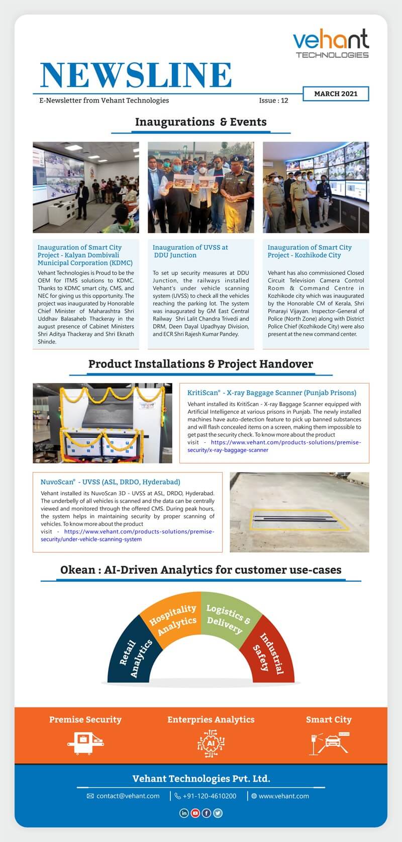 Vehant Technologies - Newsletter (Edition 12) - March